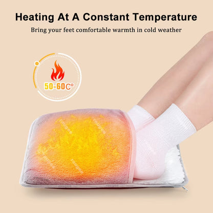 Arctic Aura™ USB Heated Foot Warmer – Ultra Soft Plush Electric Foot Heating Pad for Home, Office & Relaxation