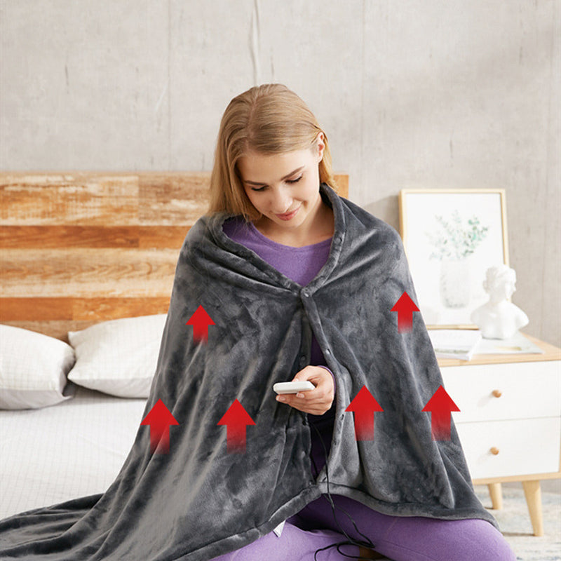 Arctic Aura™ USB Heated Flannel Blanket – Ultra Soft Electric Heated Throw for Home, Office & Travel