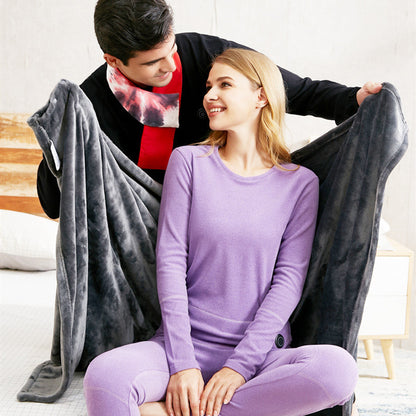 Arctic Aura™ USB Heated Flannel Blanket – Ultra Soft Electric Heated Throw for Home, Office & Travel