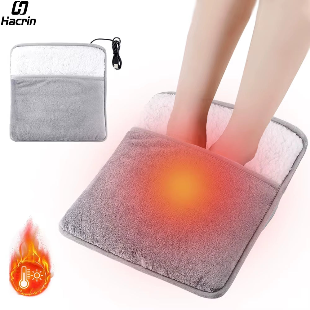 Arctic Aura™ USB Heated Foot Warmer – Ultra Soft Plush Electric Foot Heating Pad for Home, Office & Relaxation