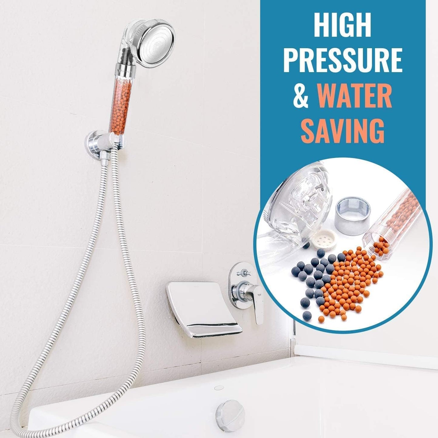 Arctic Aura™ PureFlow Ionic Shower Head