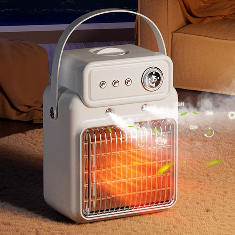 Arctic Aura™ 2-in-1 Room Heater & Humidifier – 1200W Portable Indoor Table Heater for Home & Office