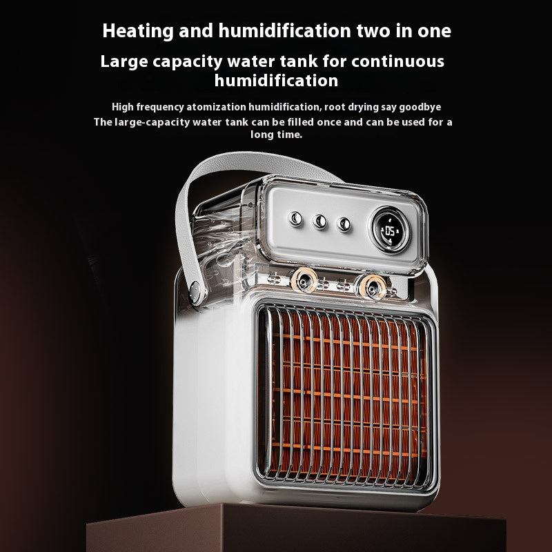 Arctic Aura™ 2-in-1 Room Heater & Humidifier – 1200W Portable Indoor Table Heater for Home & Office