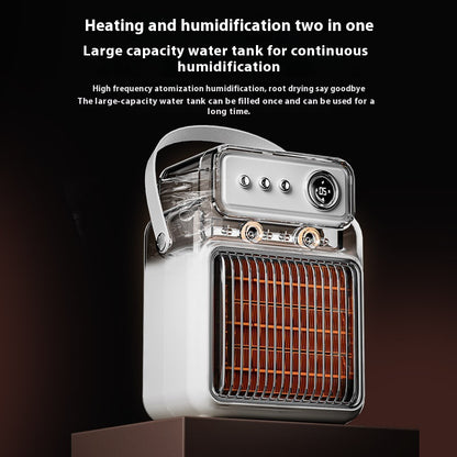 Arctic Aura™ 2-in-1 Room Heater & Humidifier – 1200W Portable Indoor Table Heater for Home & Office