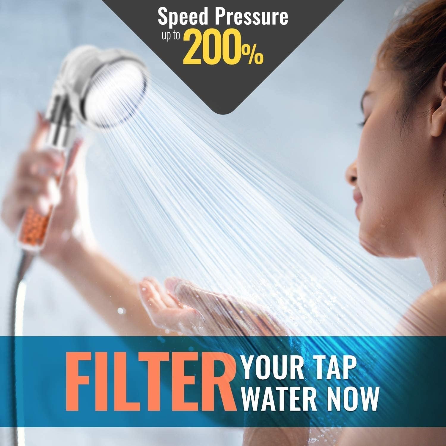 Arctic Aura™ PureFlow Ionic Shower Head