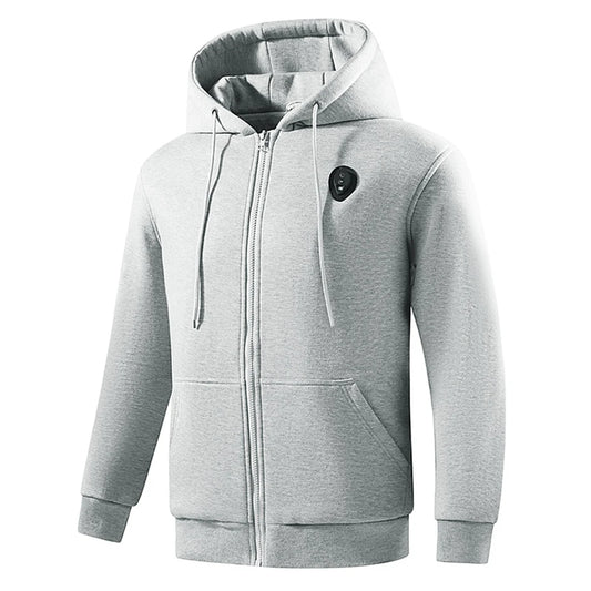 Arctic Aura™ 5-Zone USB Heated Hoodie – Electric Thermal Hooded Jacket for Men | Winter Warmth & Comfort
