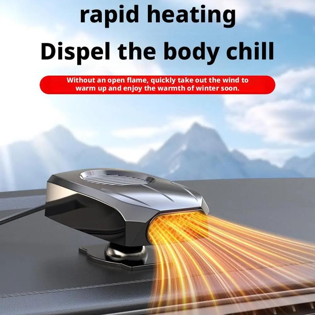 1Pc Powerful Car Windshield Defroster Heater Fan for Fast Defrosting Defogging 2 Modes Settings Winter Auto Heater Warmer