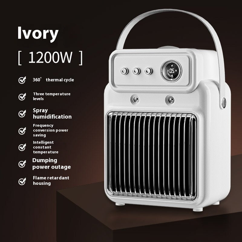 Arctic Aura™ 2-in-1 Room Heater & Humidifier – 1200W Portable Indoor Table Heater for Home & Office