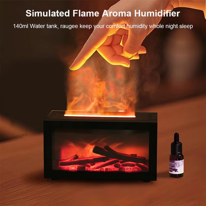 Arctic Aura™ Fireplace Flame Aroma Diffuser – Ultrasonic Humidifier & Essential Oil Aromatherapy Diffuser