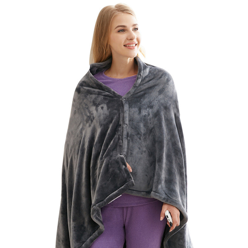 Arctic Aura™ USB Heated Flannel Blanket – Ultra Soft Electric Heated Throw for Home, Office & Travel