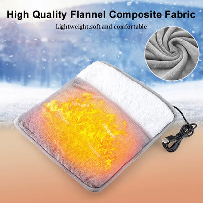 Arctic Aura™ USB Heated Foot Warmer – Ultra Soft Plush Electric Foot Heating Pad for Home, Office & Relaxation
